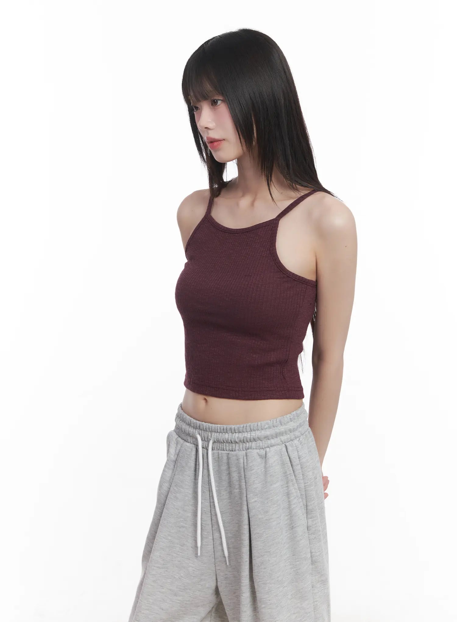 Ribbed Halter Neck Cami CU519