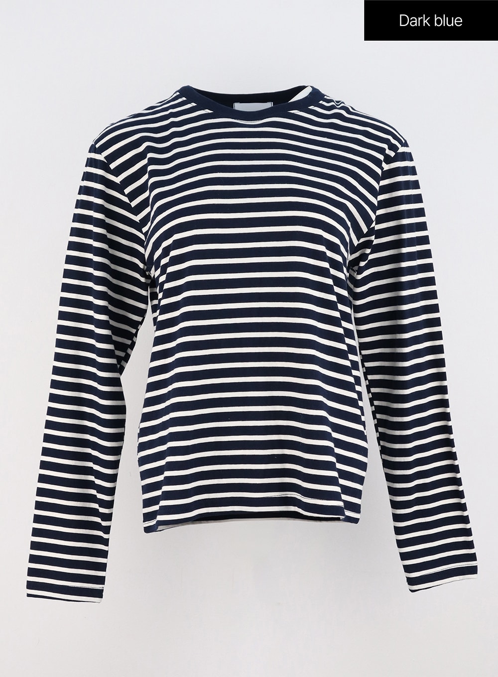 Stripe Cotton Long Sleeve Top OS321