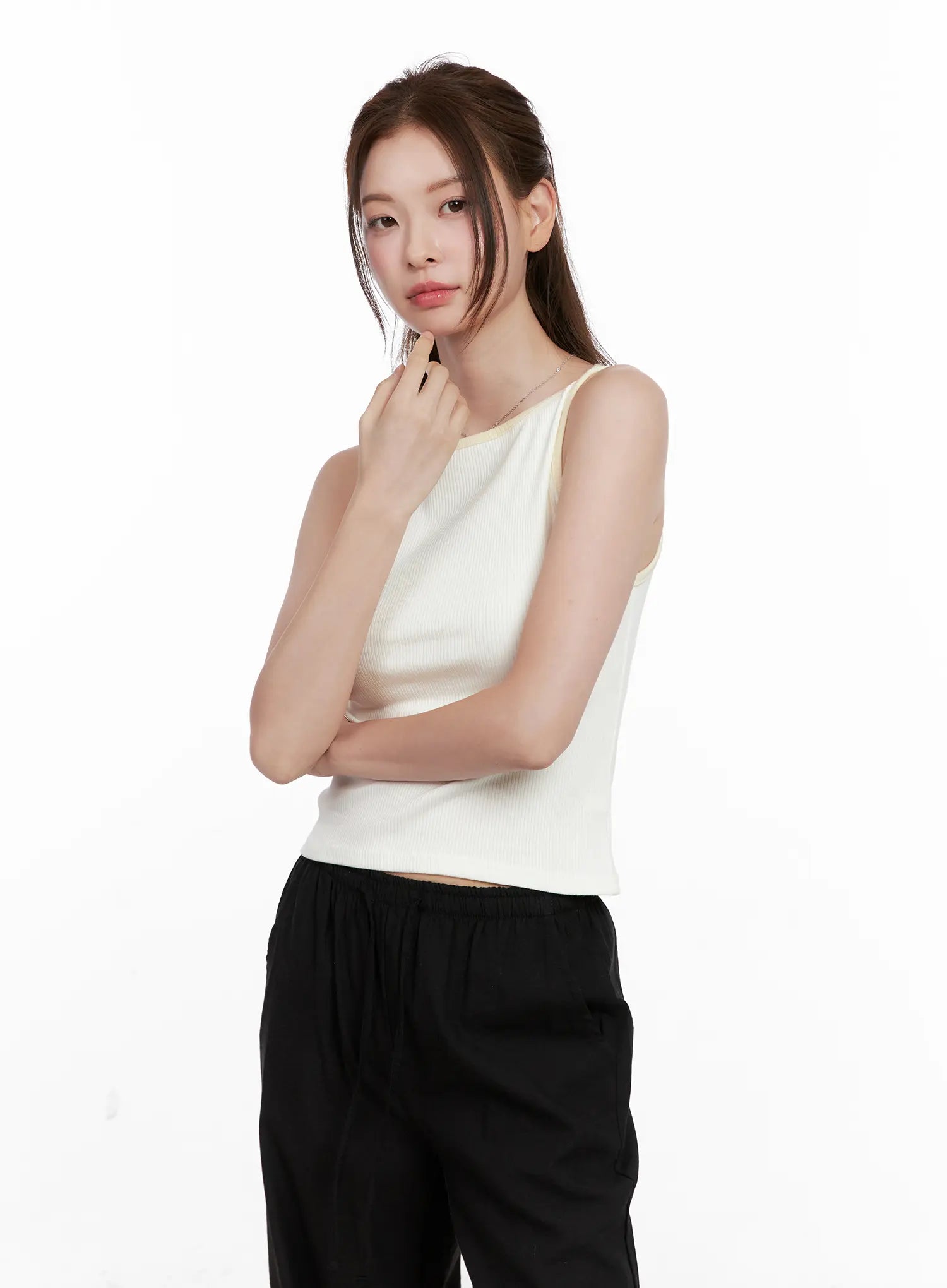 Ribbed Cotton Tank Top CL524