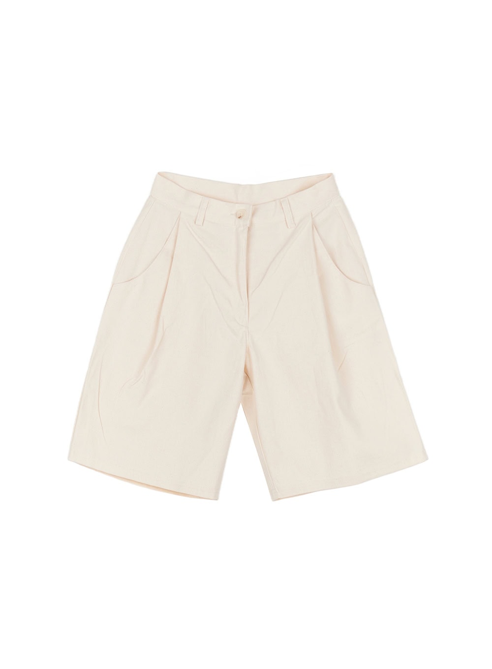 Cotton Pintuck Wide-Fit Shorts CY519