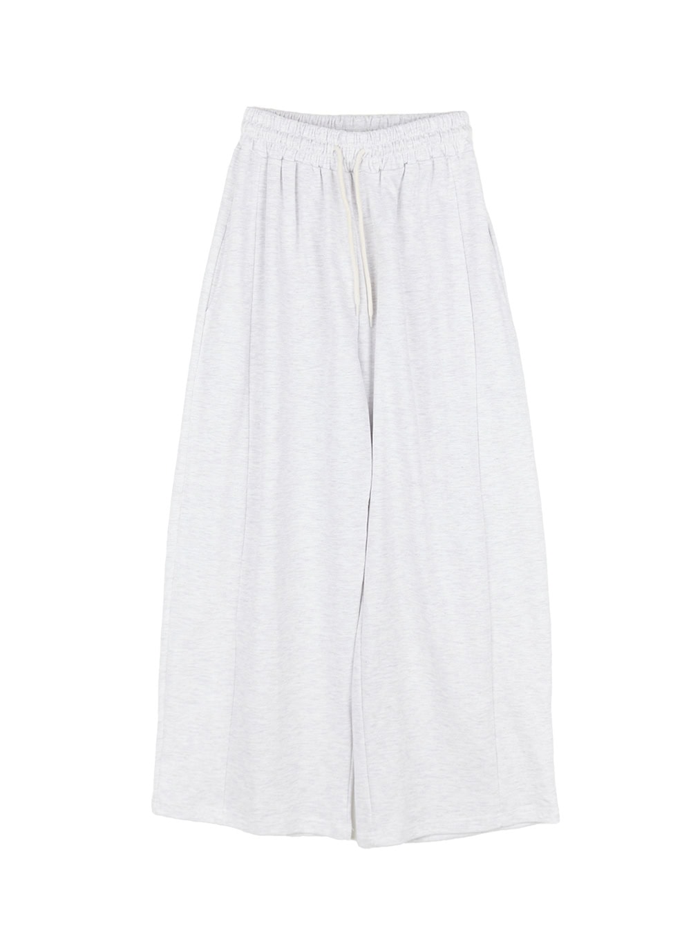 Adjustable Pintuck Wide-Leg Sweatpants CY521