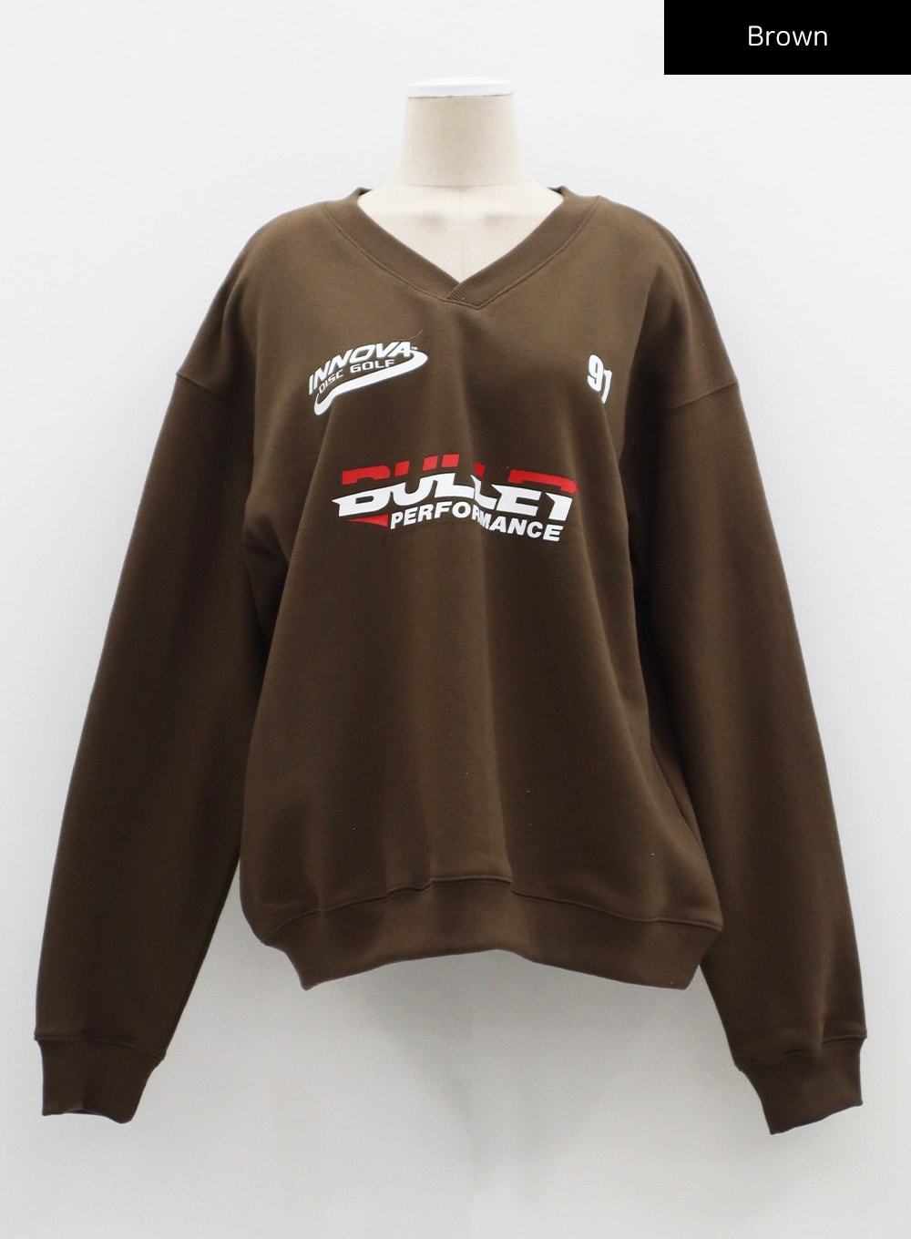 V-Neck Graphic Sweatshirt CF315