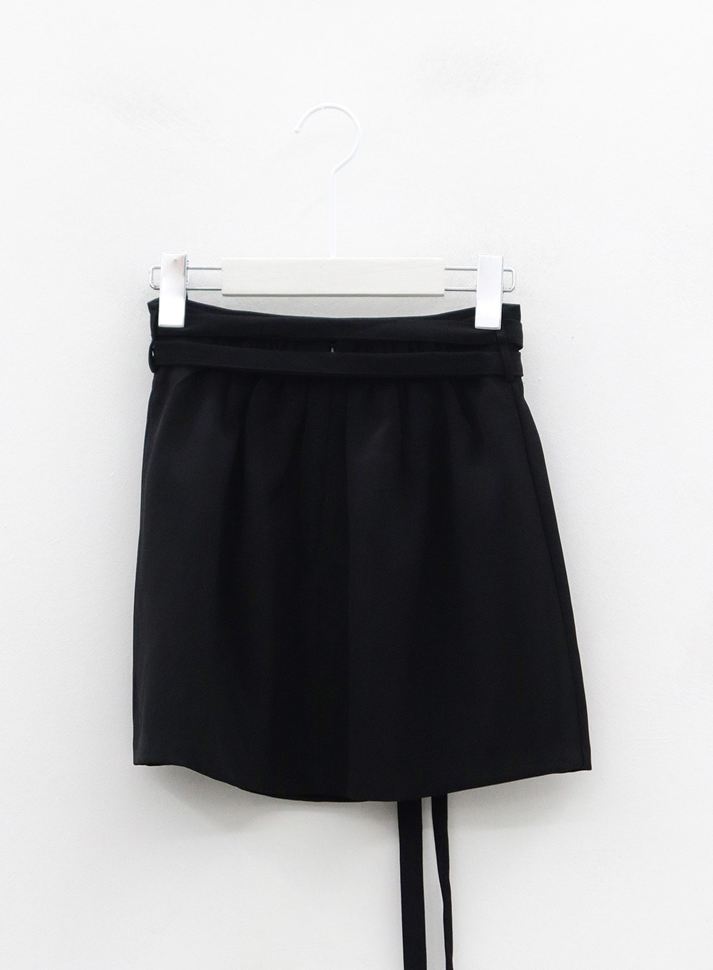 Double Belt Strap Mini Skirt OS05
