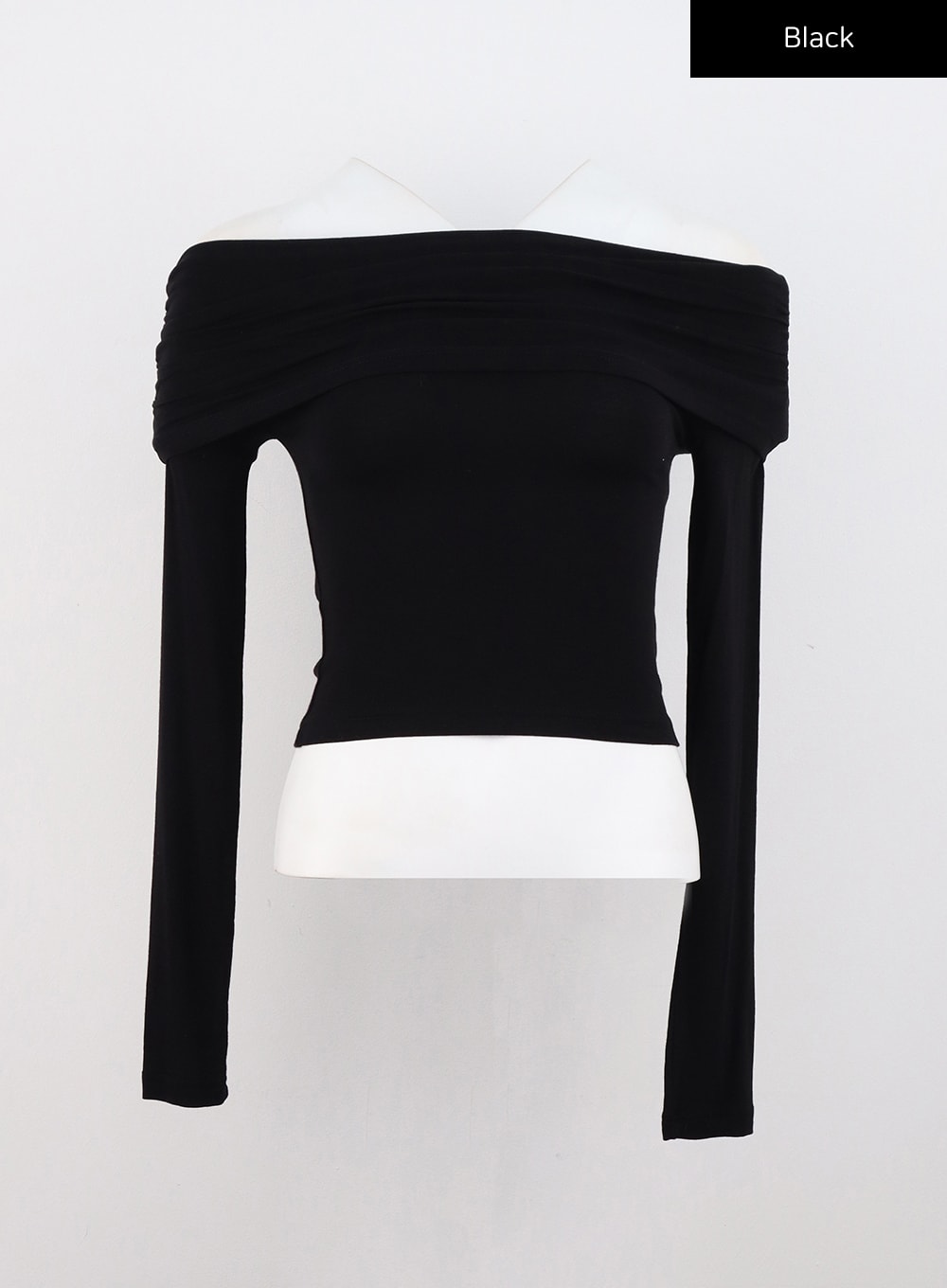 Shirred Off-Shoulder Crop Top CS320