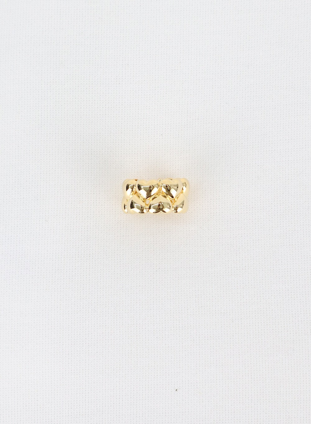 Two-Line Heart Bold Ring CN313