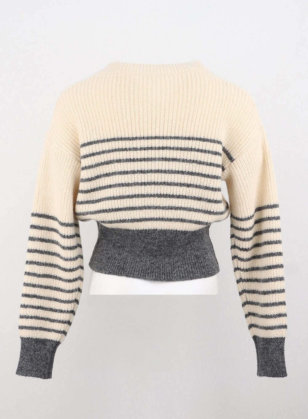 Stripe Buttoned Sweater OS306