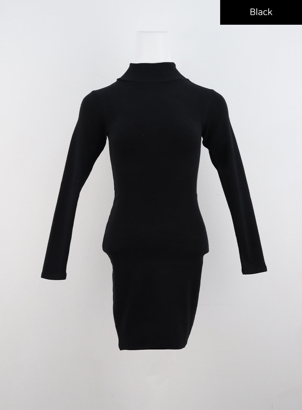 Half Turtle Neck Mini Dress CN321