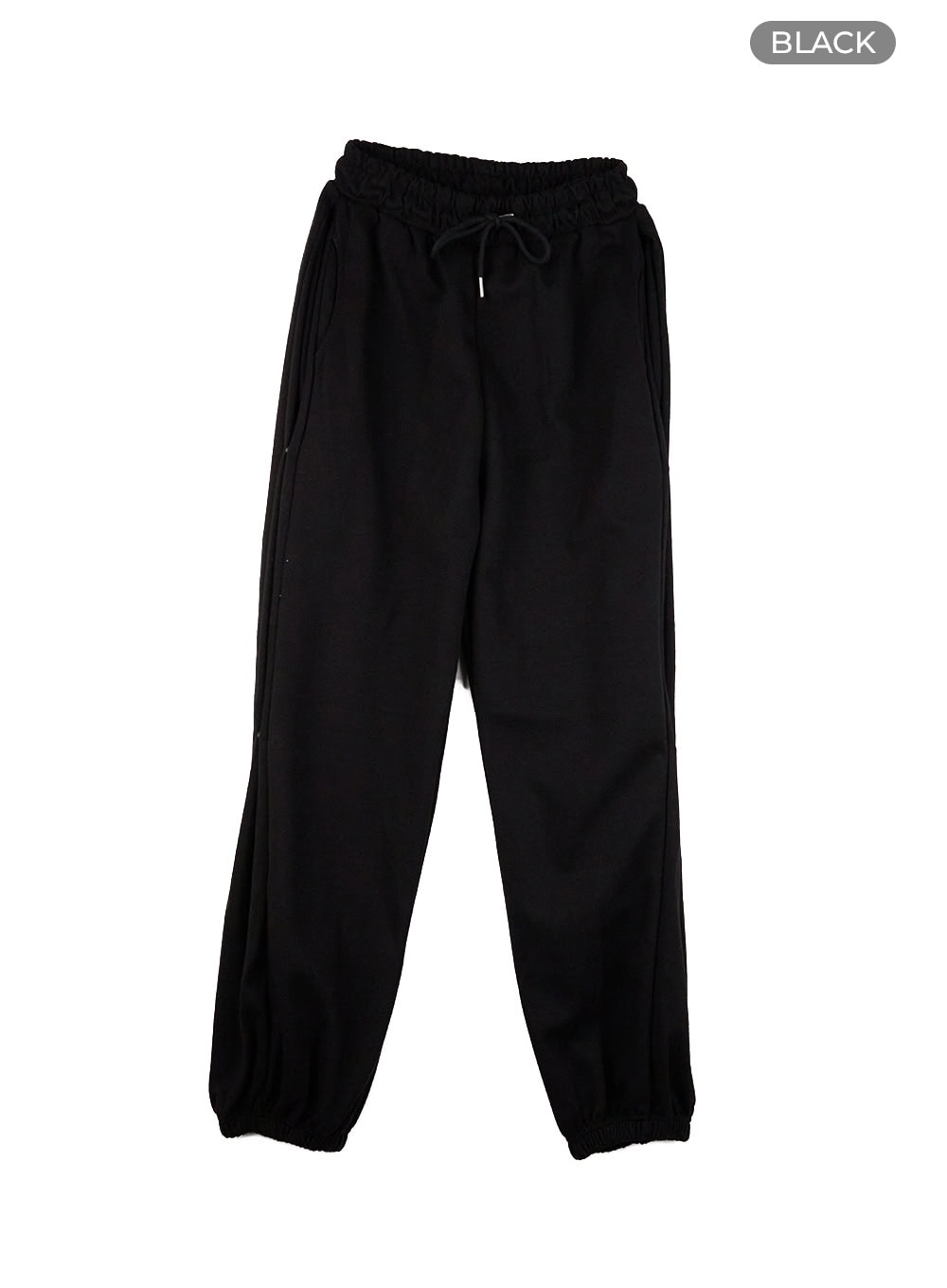 Side-Buttoned Wide-Leg Sweatpants CS424