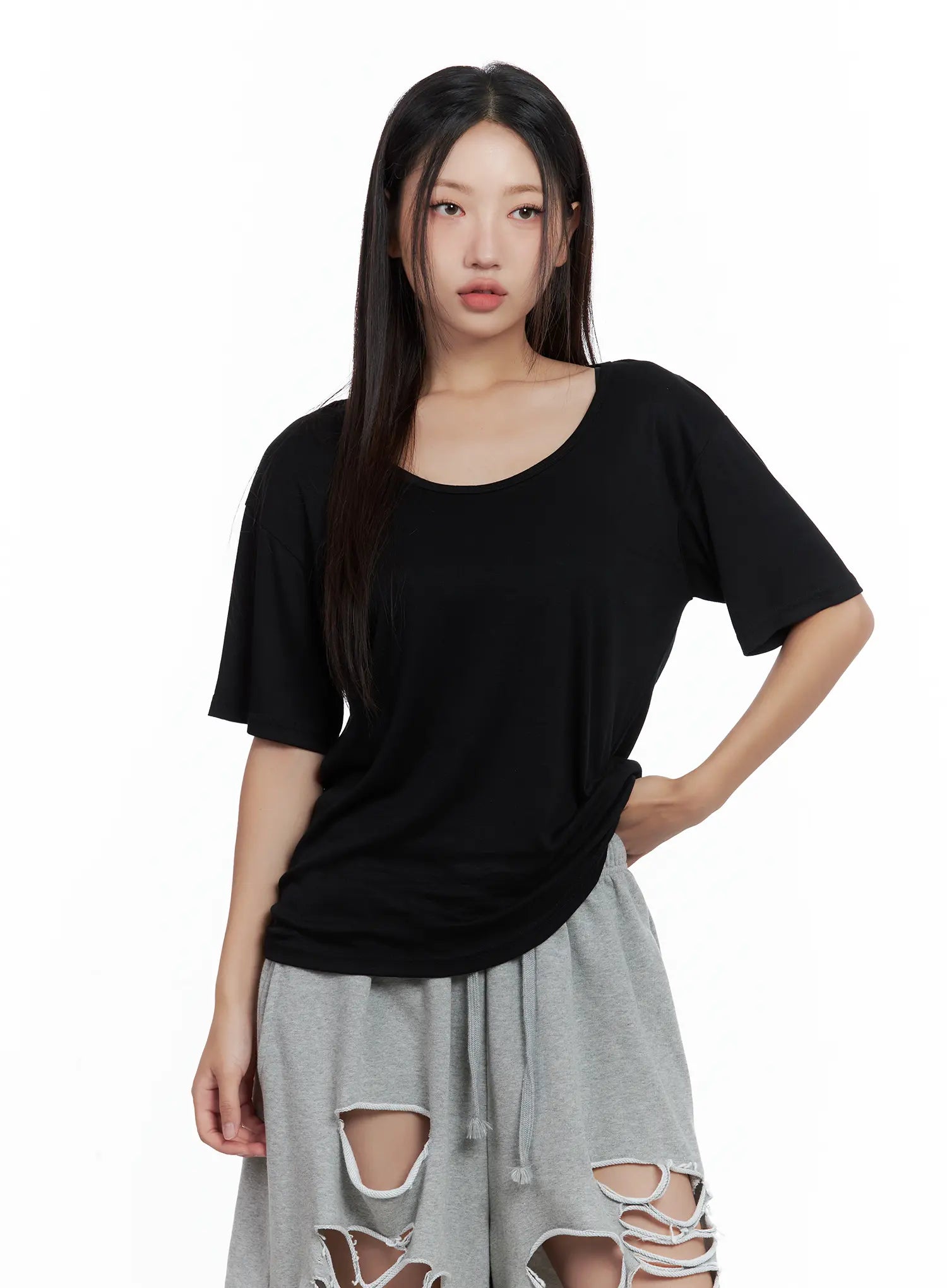 Essential Scoop-Neck Top CL502