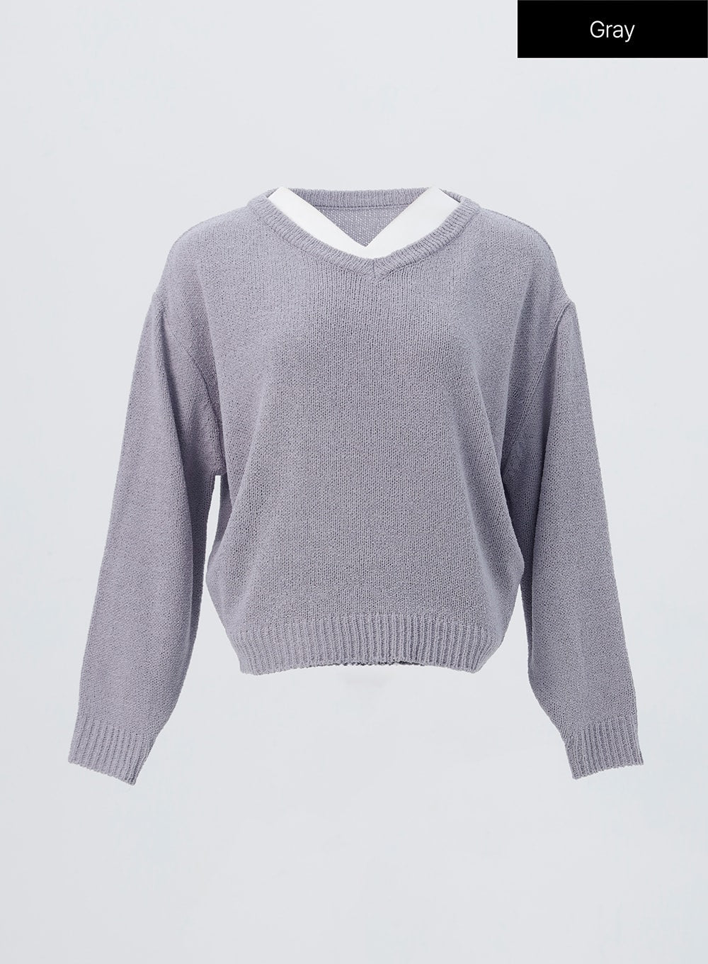 V-Neck Knit Sweater OO305
