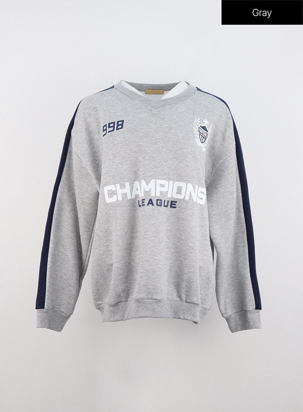 Oversized V Neck Sweatshirt IN322