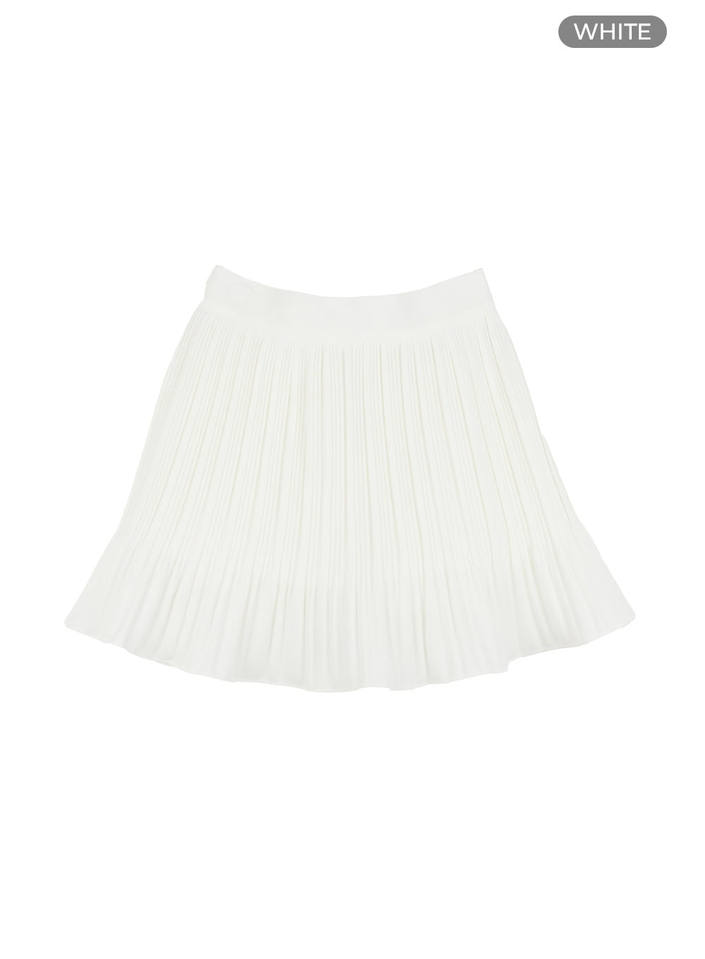Solid Ruffle Hem Mini Skirt OY427