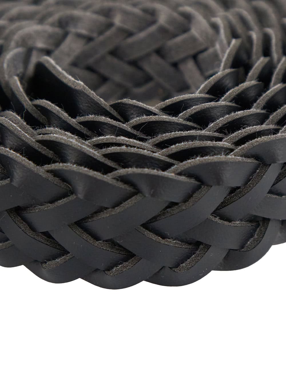 Faux Leather Woven Belt OU413