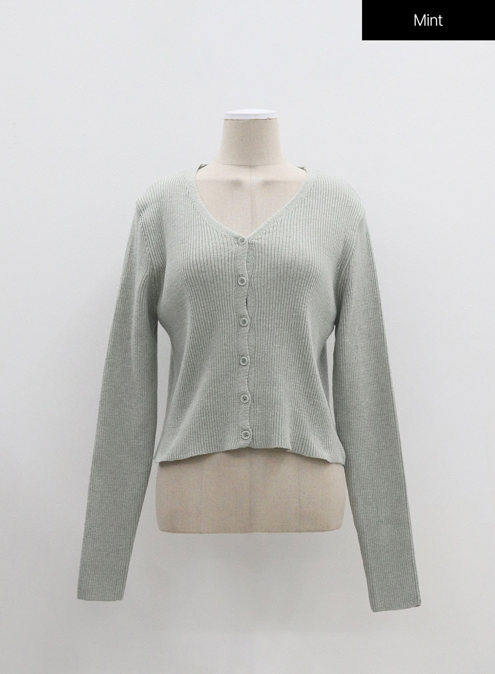 Ribbed Knit Cardigan OM329