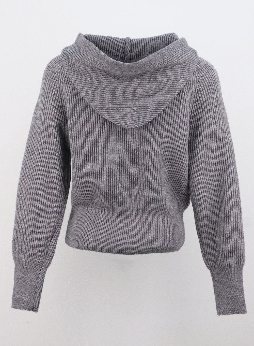 Hoodie Zip-Up Knit Sweater OS305