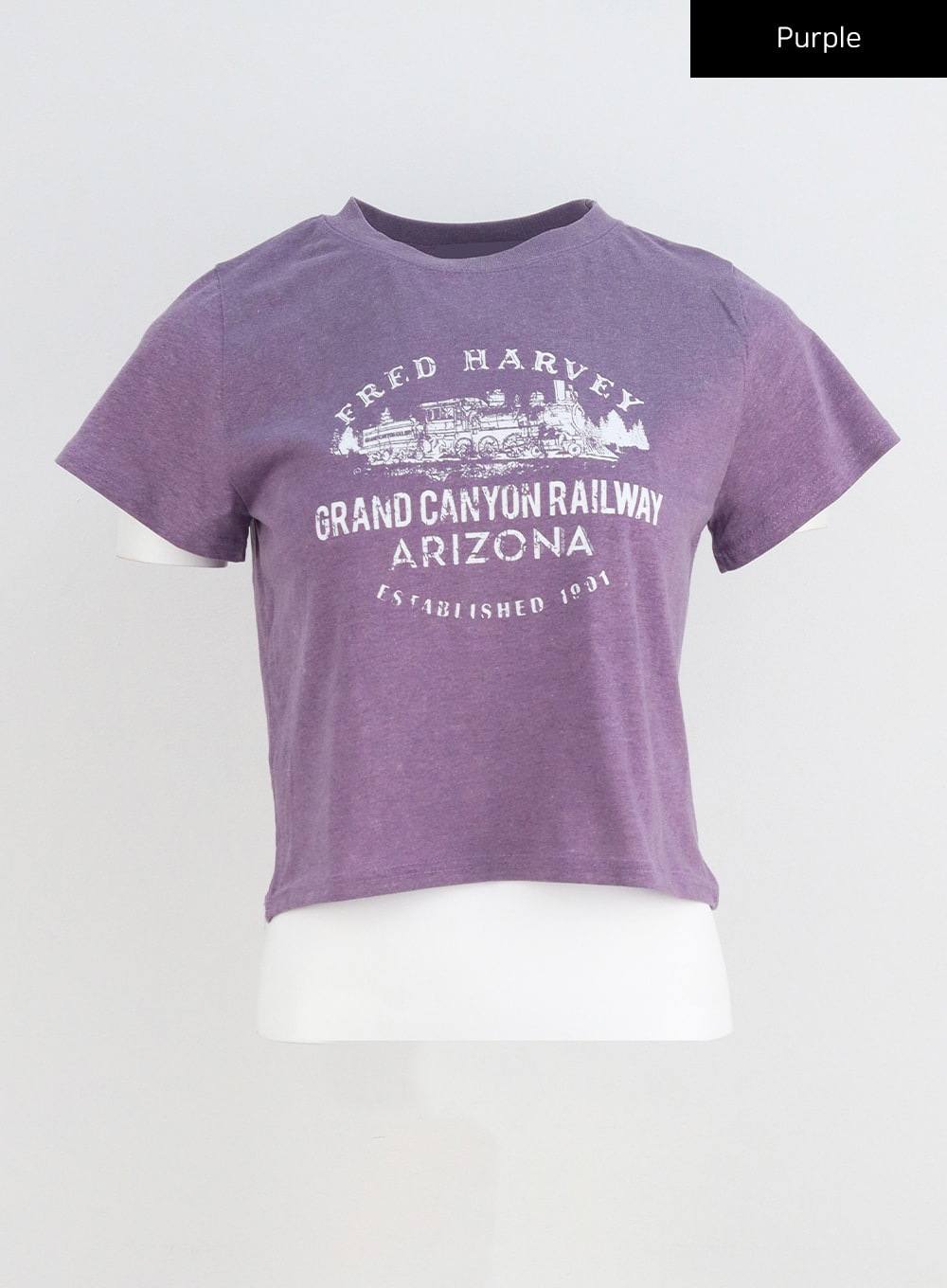 Cotton Graphic Cropped Tee CY331