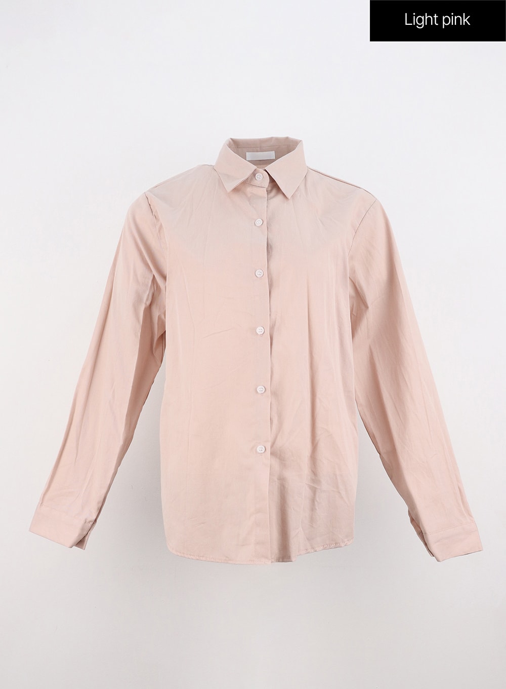 Solid Button Down Collar Shirt IO317