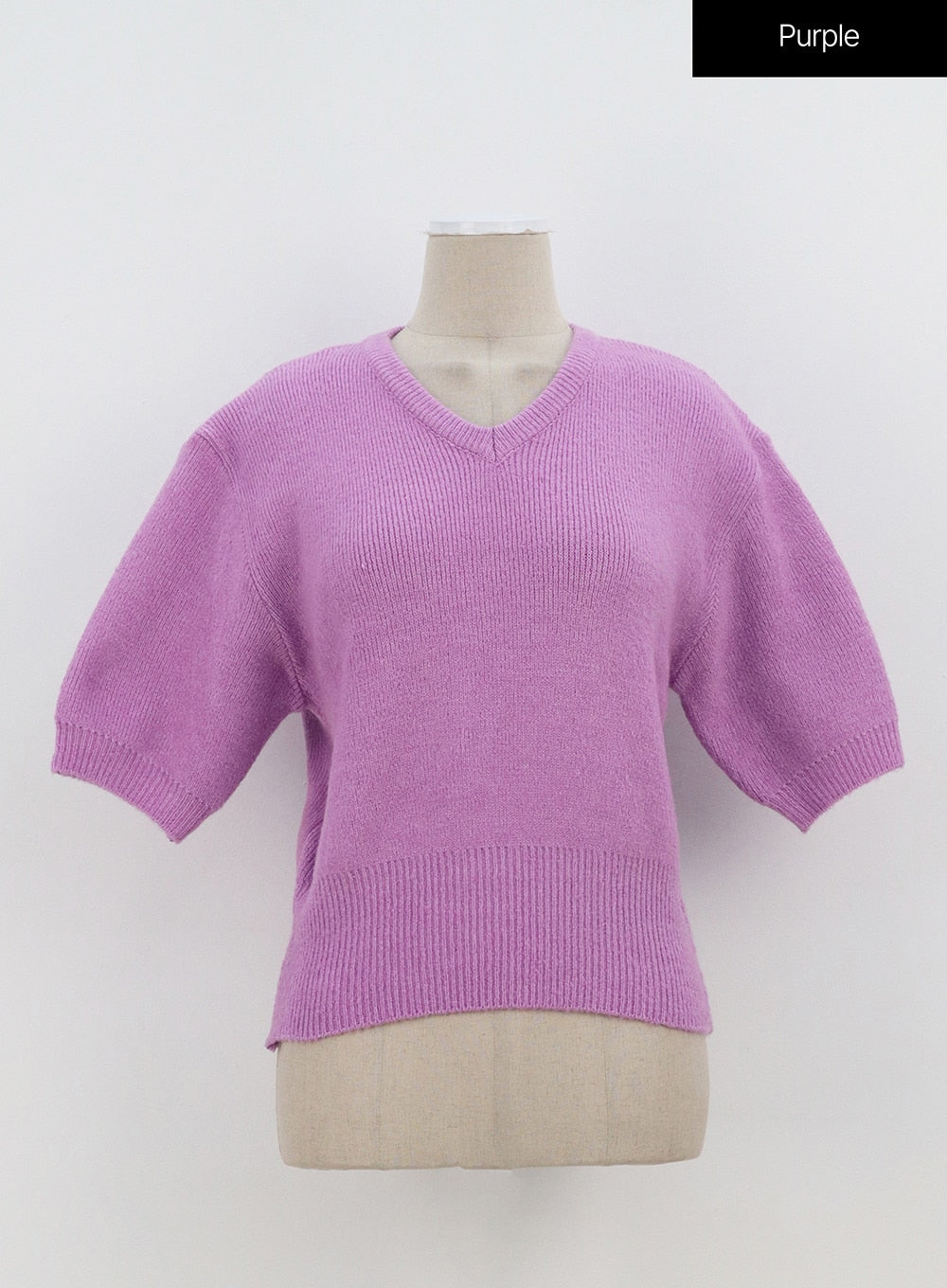Half Sleeve V-Neck Sweater OA305