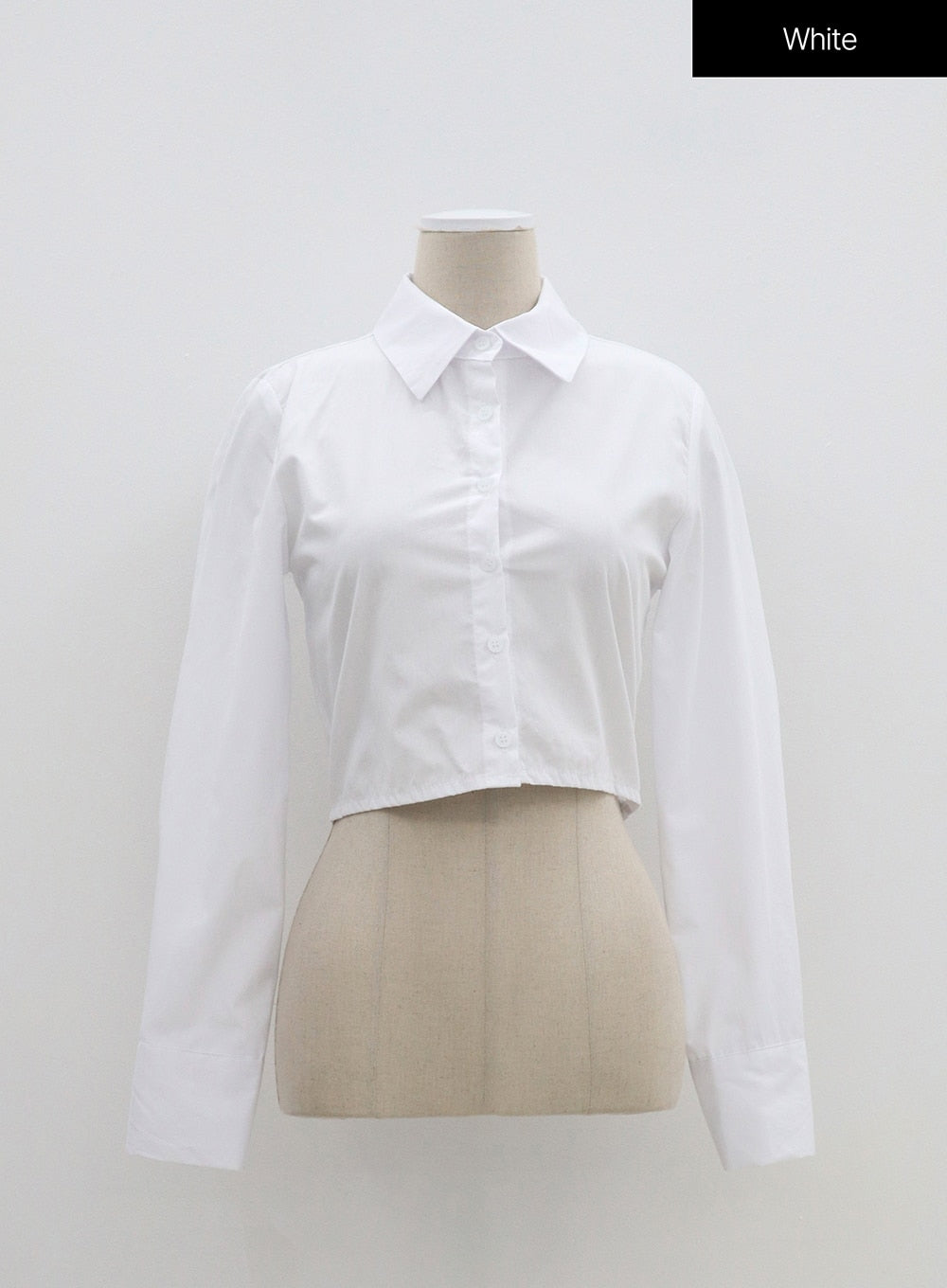 Basic Pintuck Crop Shirt BM304