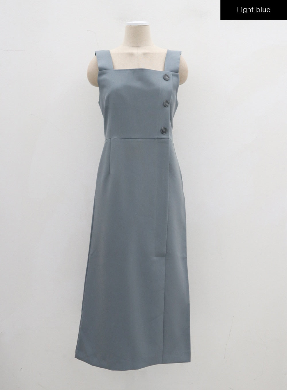 Side Button Detail Sleeveless Maxi Dress BJ312