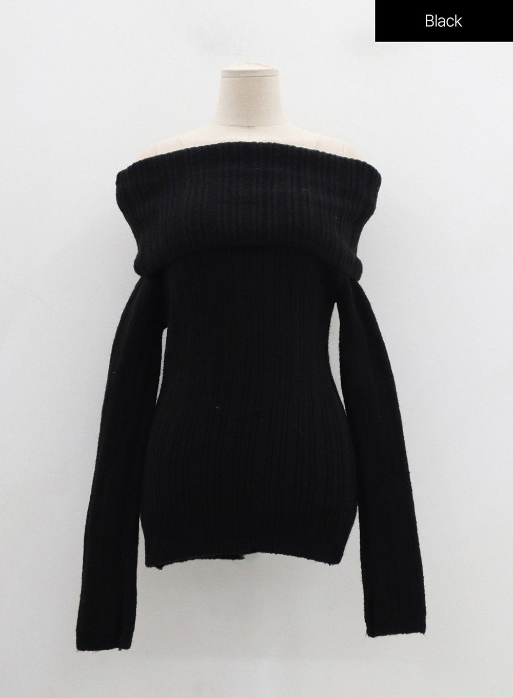 Off-Shoulder Stripe Knit Top OD22