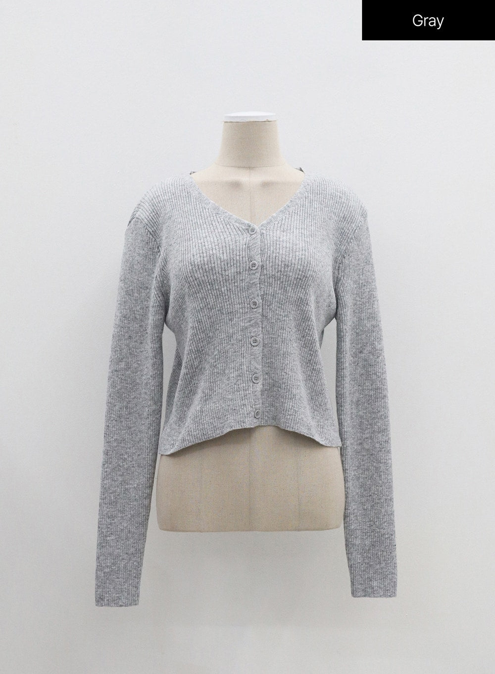 Ribbed Knit Cardigan OM329