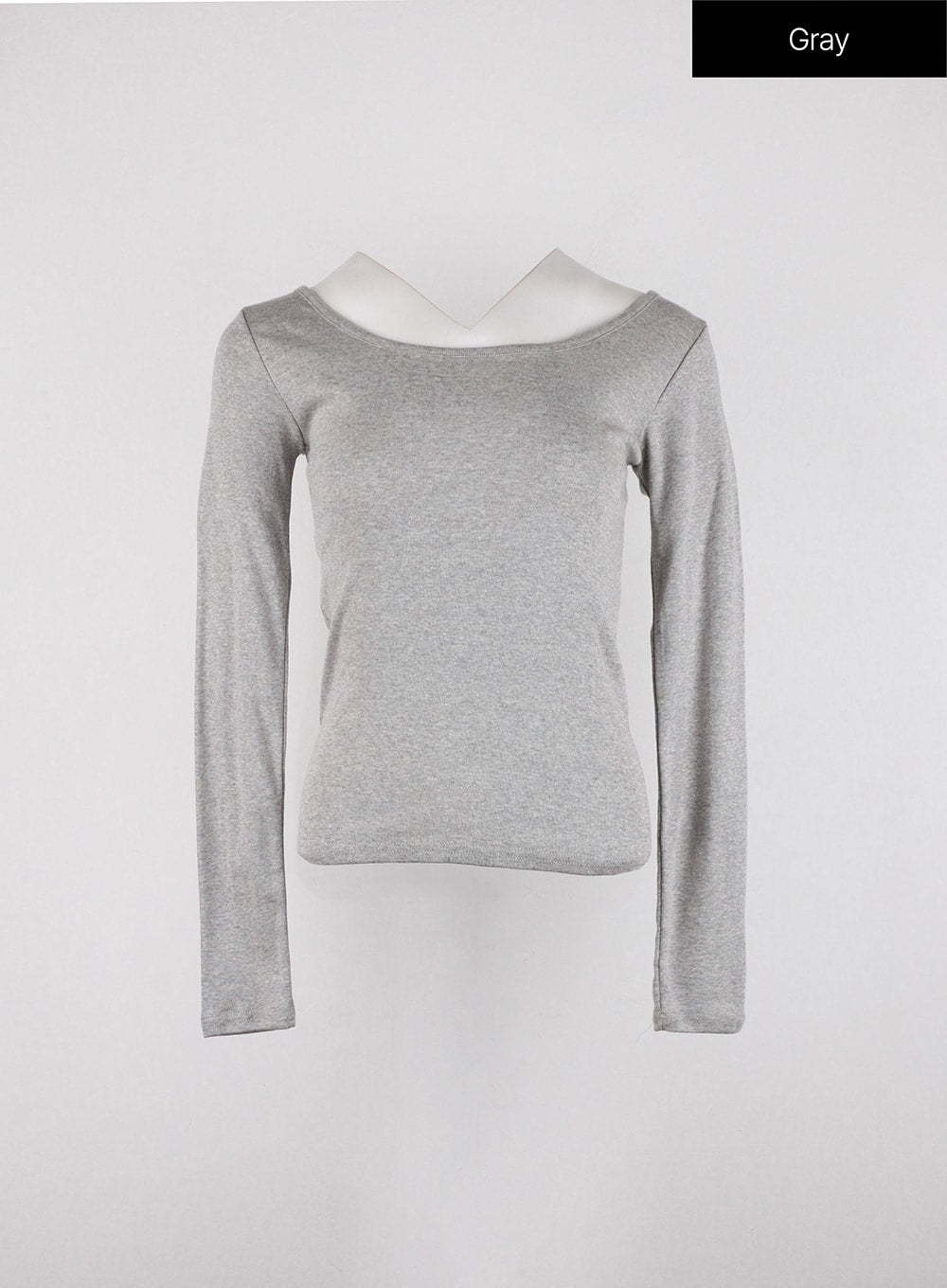 Long Sleeve U-Neck Top OD327