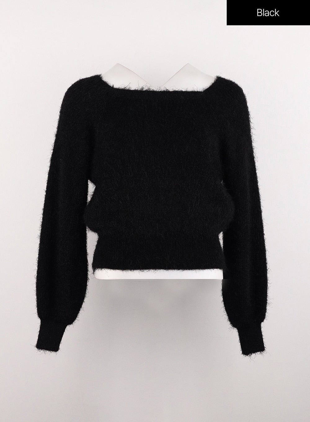 Fuzzy Off-Shoulder Sweater OG327