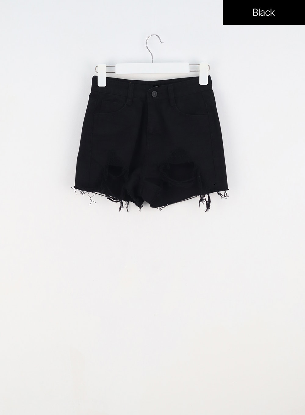 Slim Fit Ripped Shorts BY303