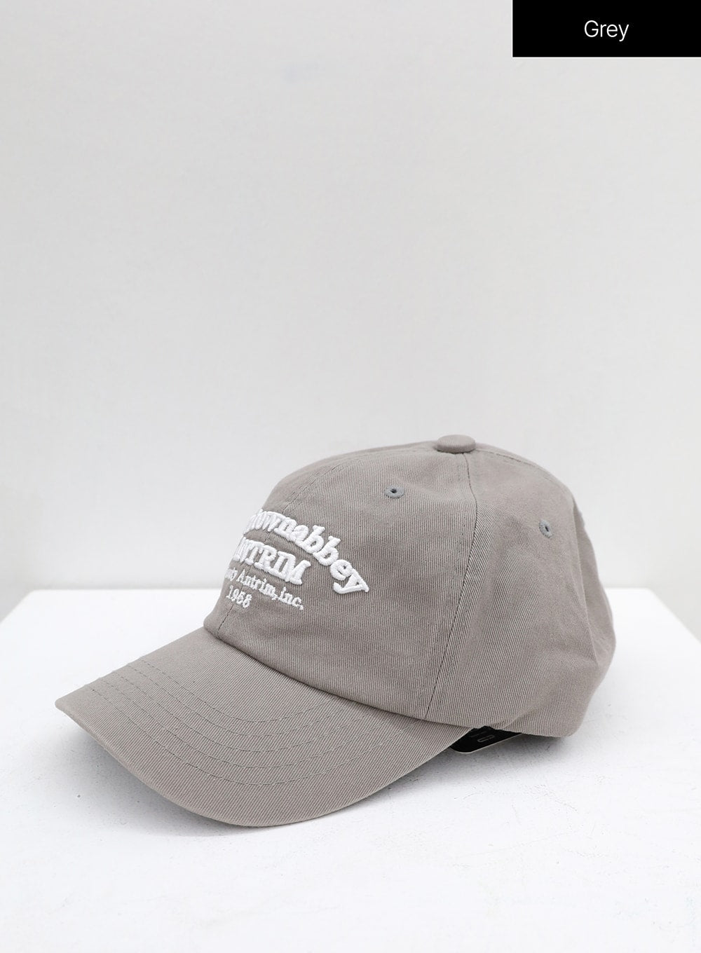New Town Lettered Cotton Baseball Cap OU13