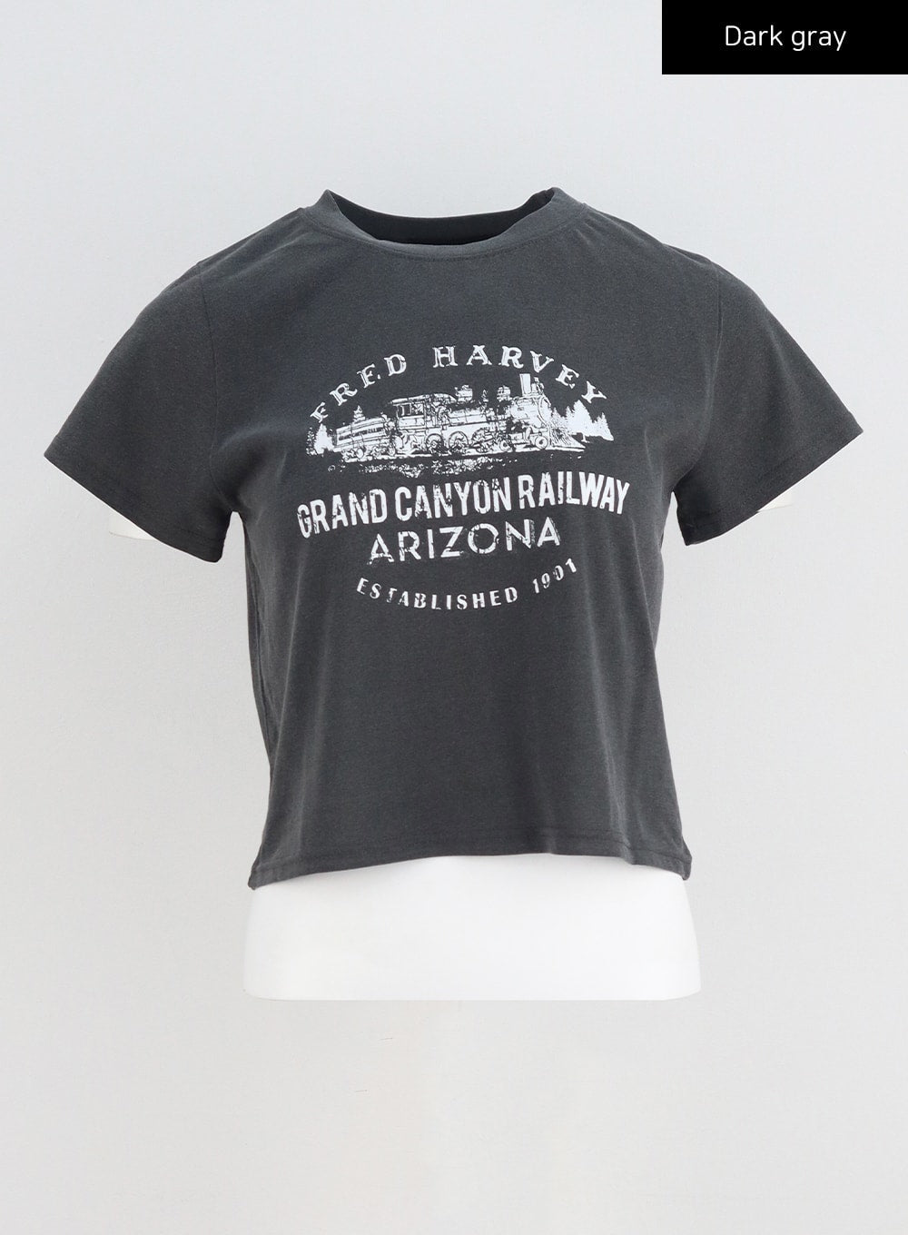 Cotton Graphic Cropped Tee CY331