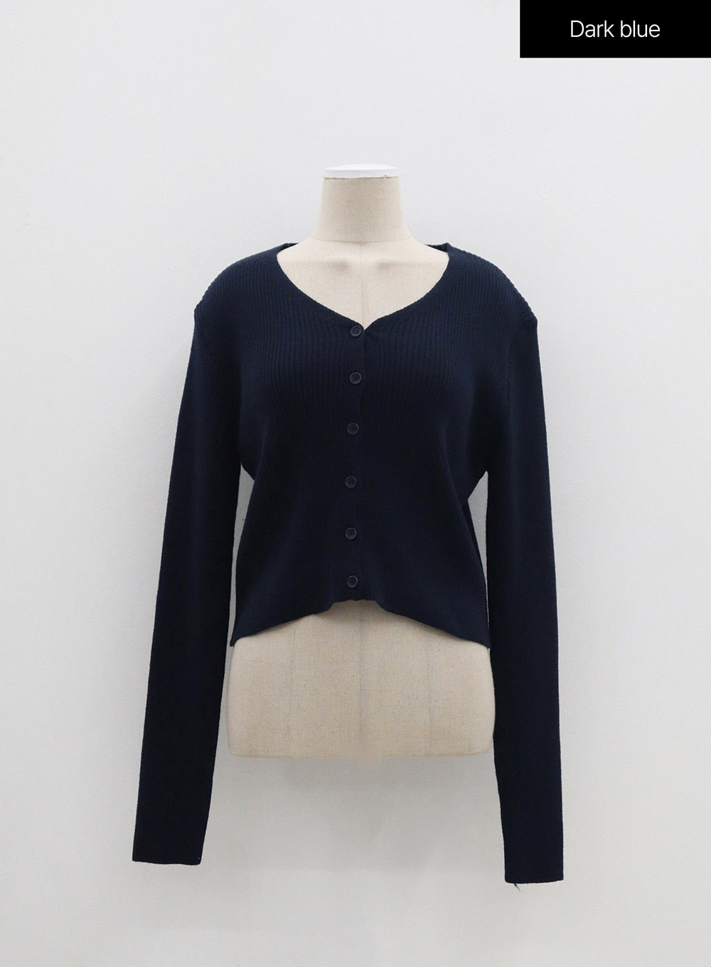 Ribbed Knit Cardigan OM329