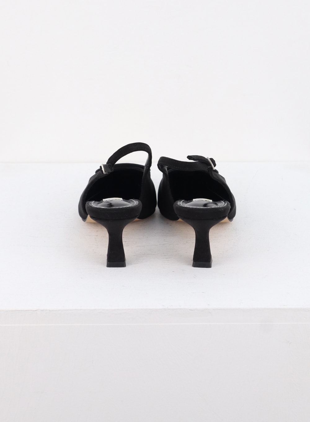 Faux Leather Slingback Heels CS303