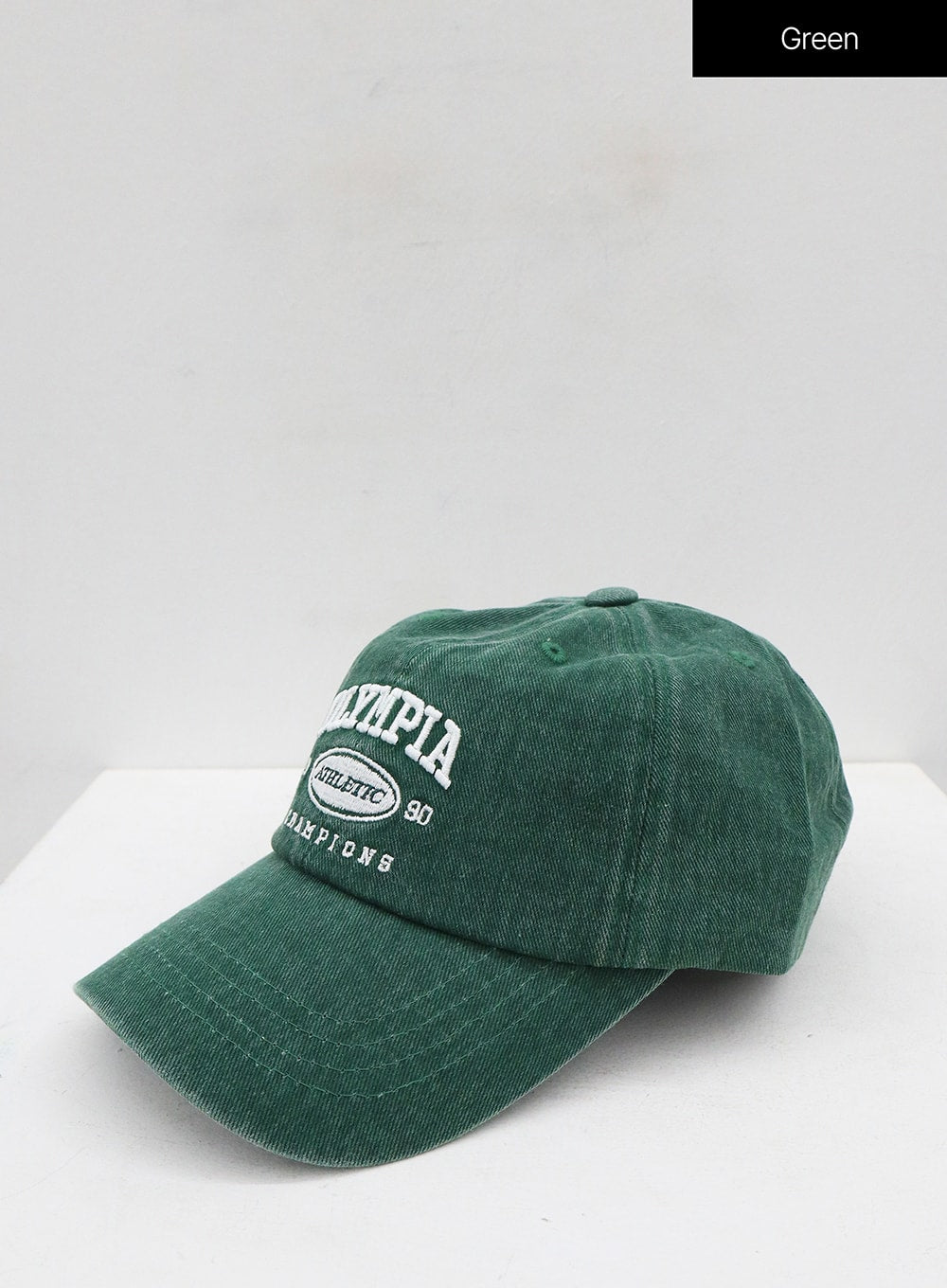 Olympia Lettering Print Baseball Cap ON09