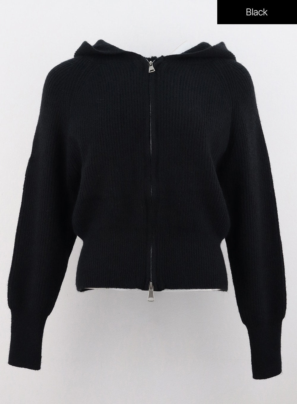 Hoodie Zip-Up Knit Sweater OS305