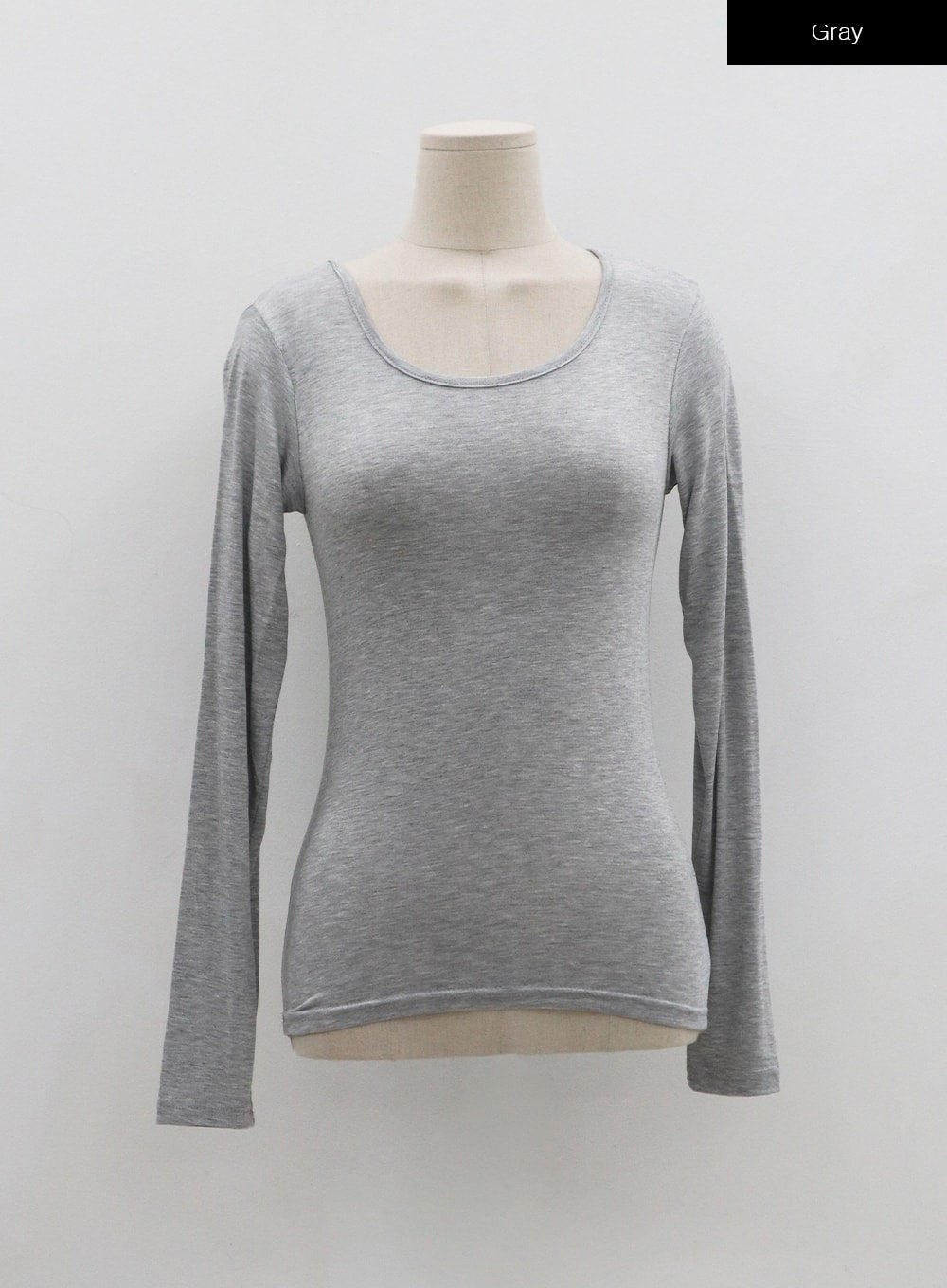 Basic Round Neck Long Sleeve T-Shirt BO07