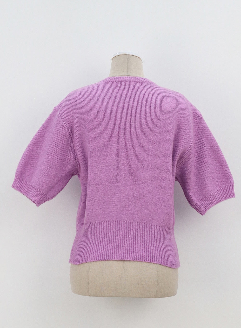Half Sleeve V-Neck Sweater OA305