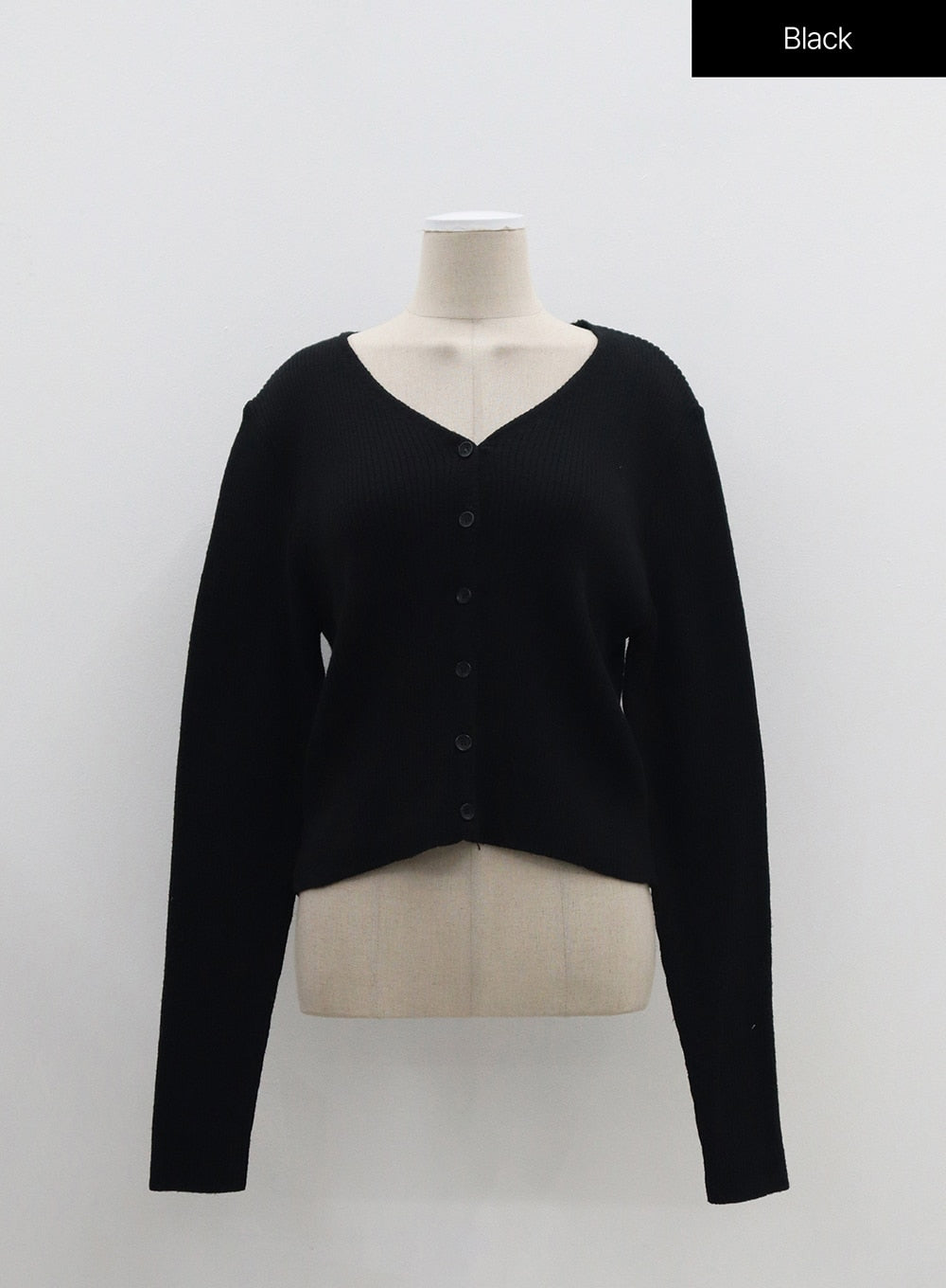 Ribbed Knit Cardigan OM329