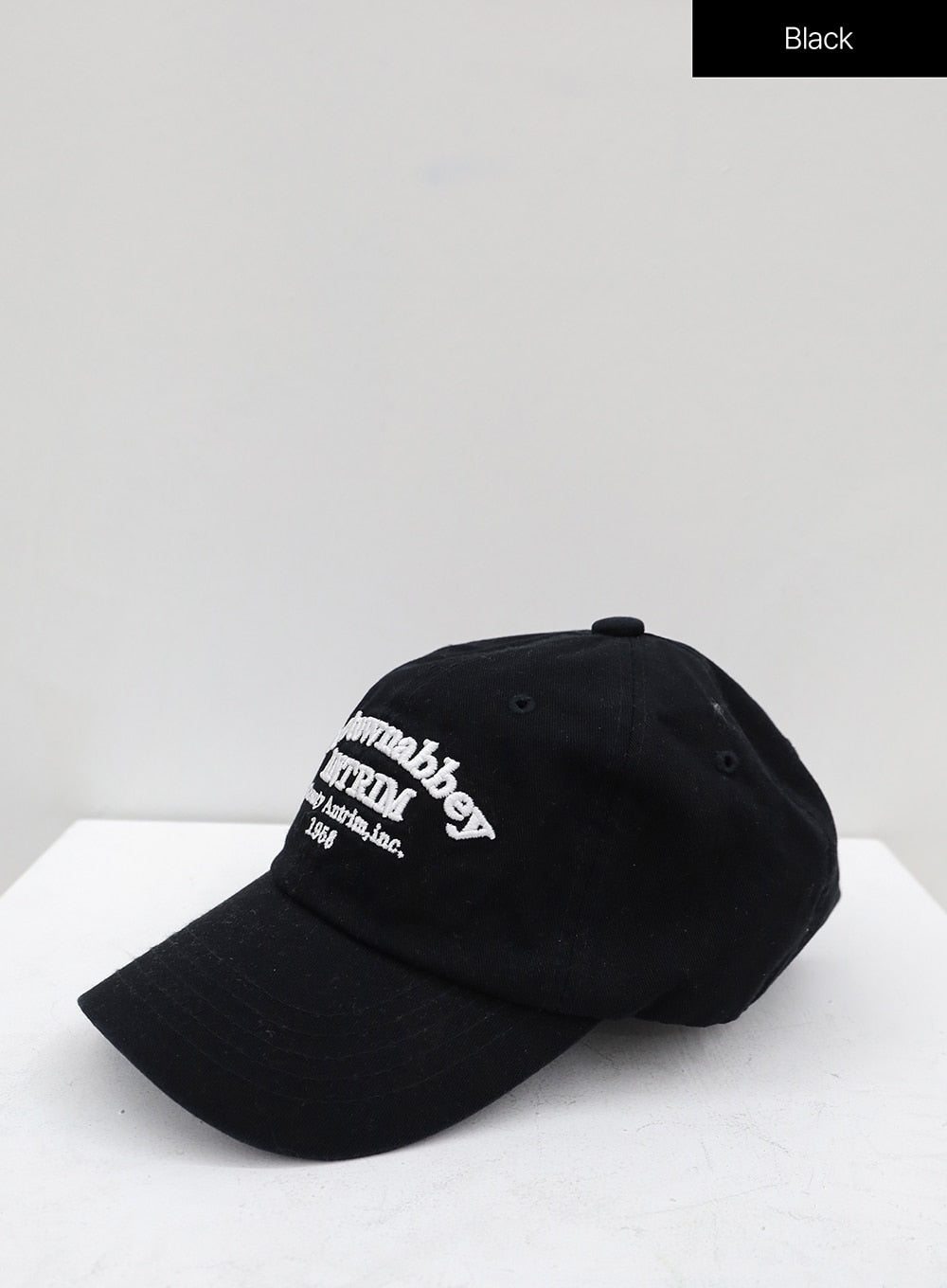 New Town Lettered Cotton Baseball Cap OU13