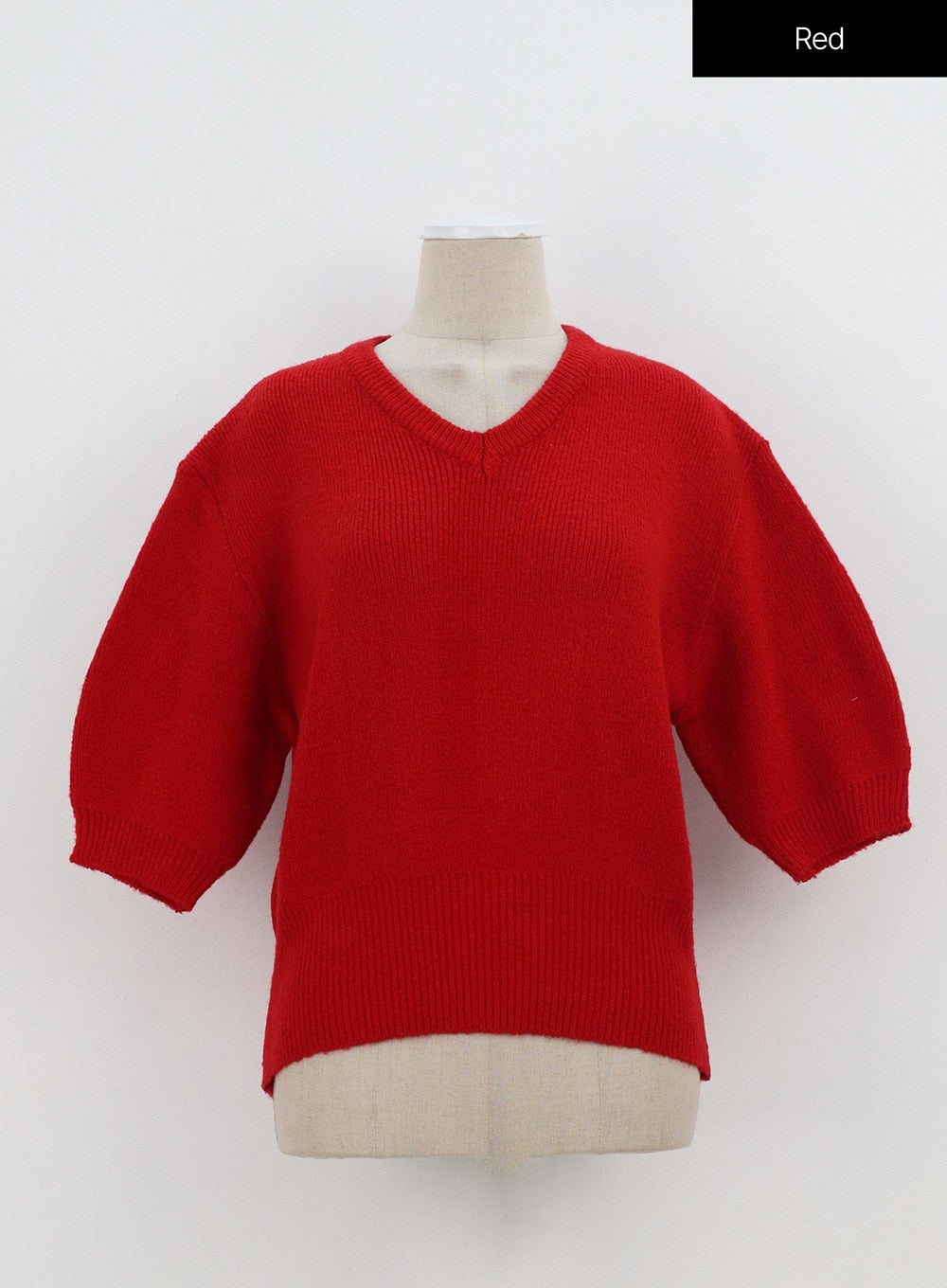 Half Sleeve V-Neck Sweater OA305