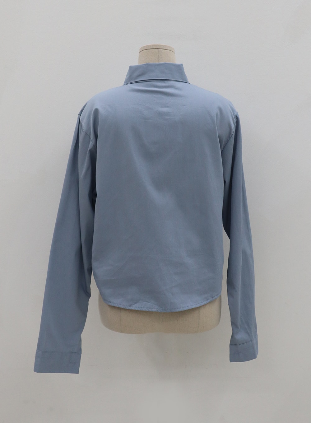 Basic Tone Down Color Crop Shirt BG23