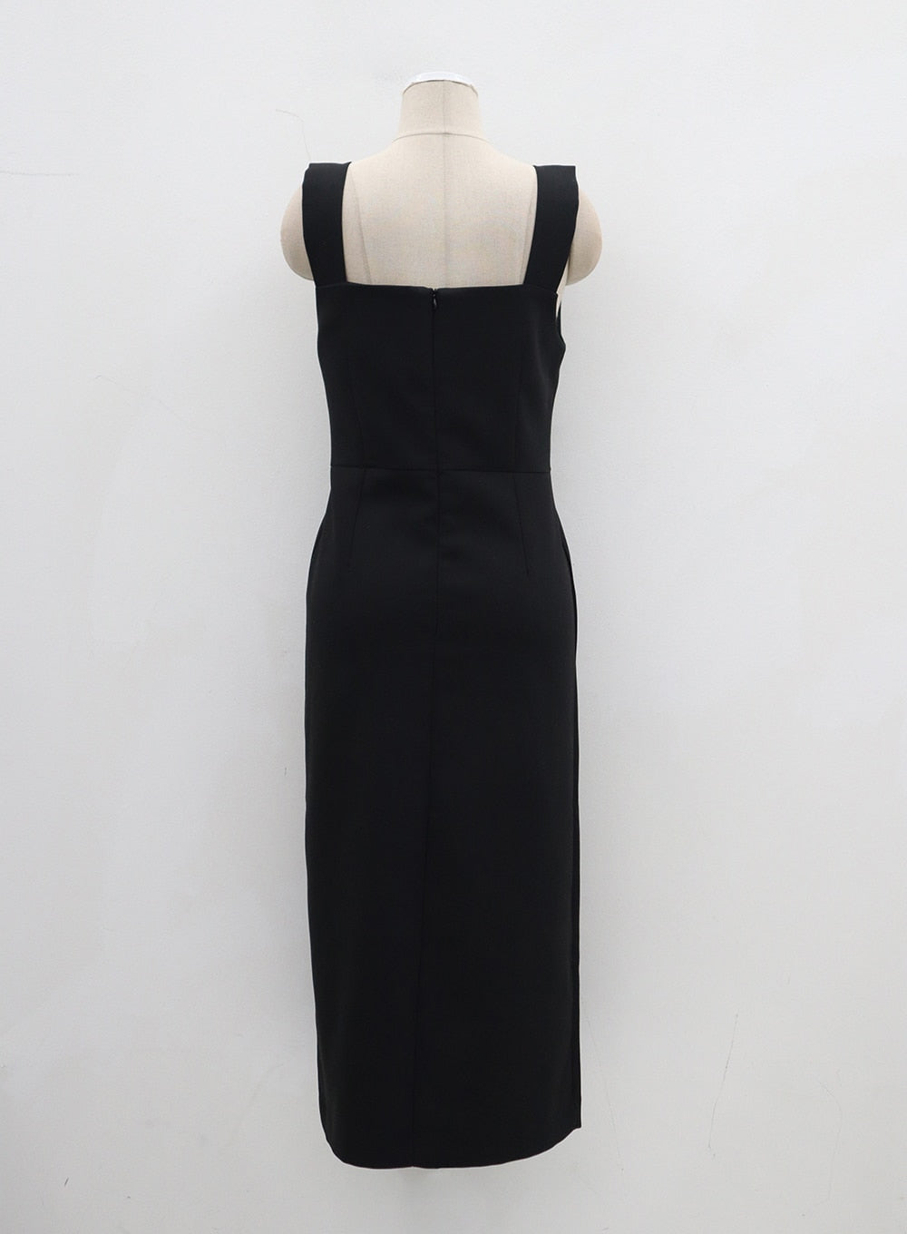 Side Button Detail Sleeveless Maxi Dress BJ312