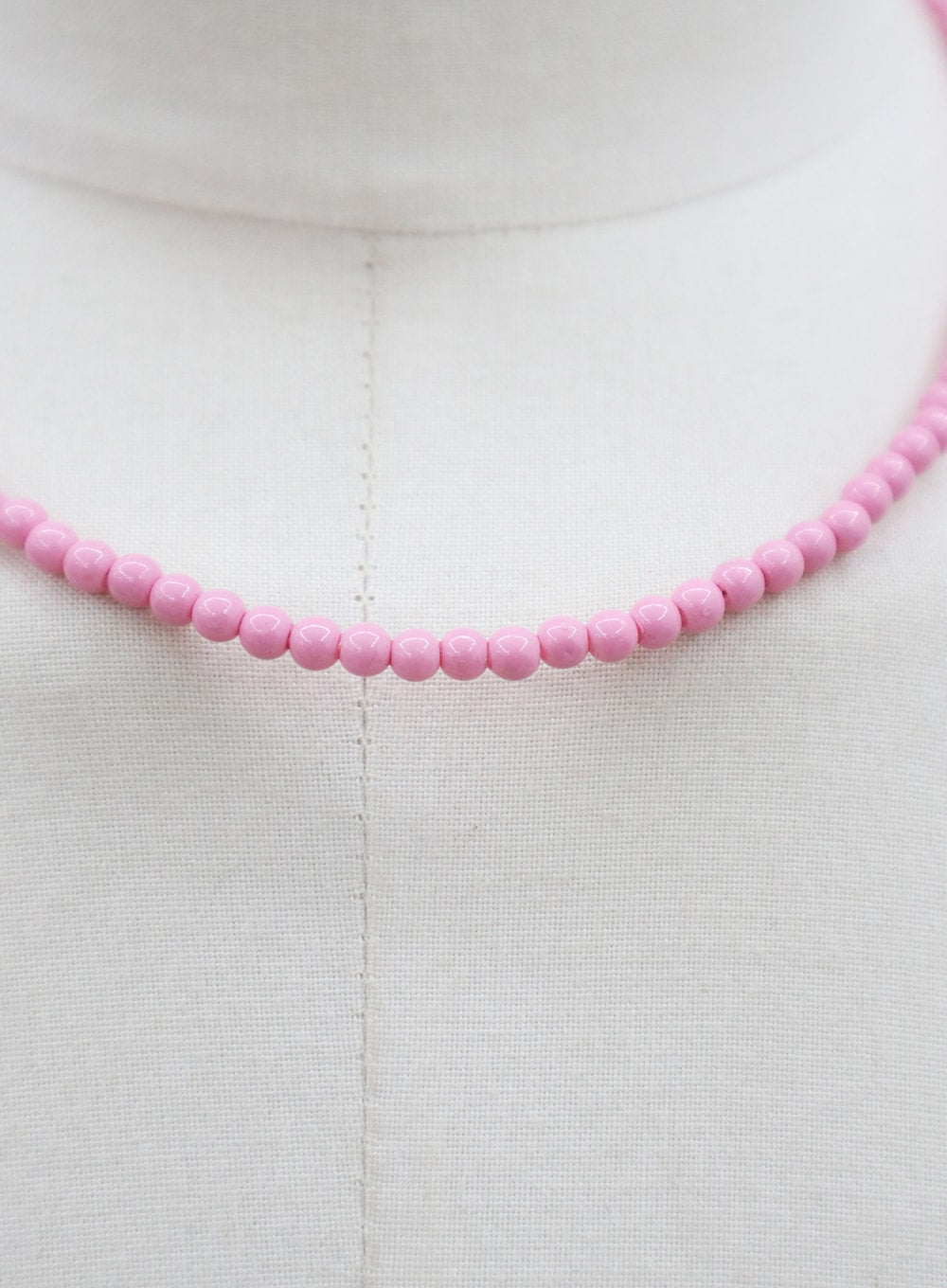 Pinky Beads Necklace BM304