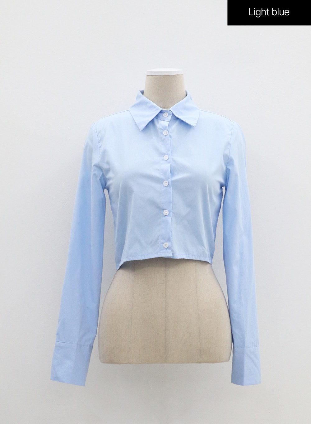 Basic Pintuck Crop Shirt BM304