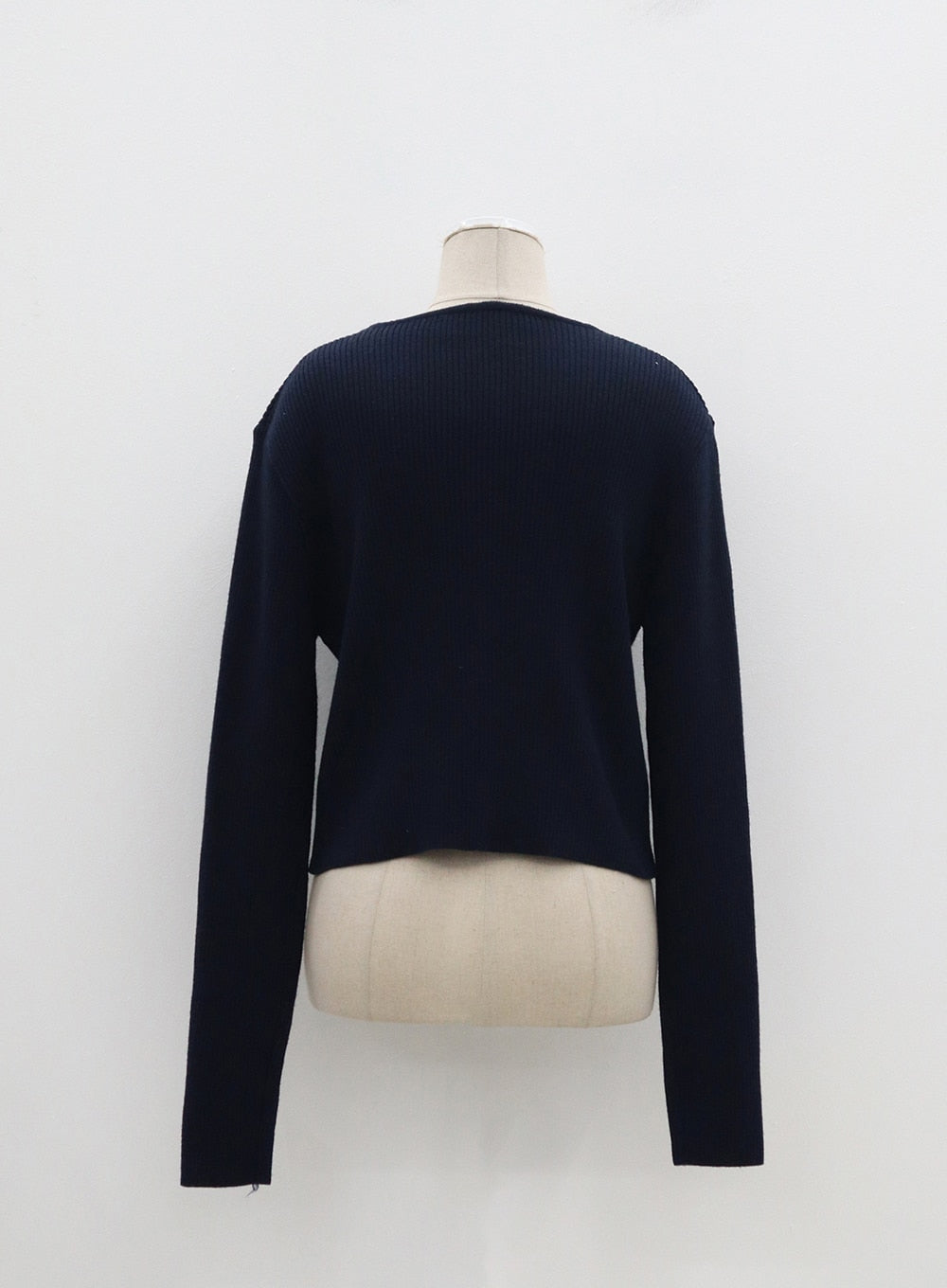 Ribbed Knit Cardigan OM329