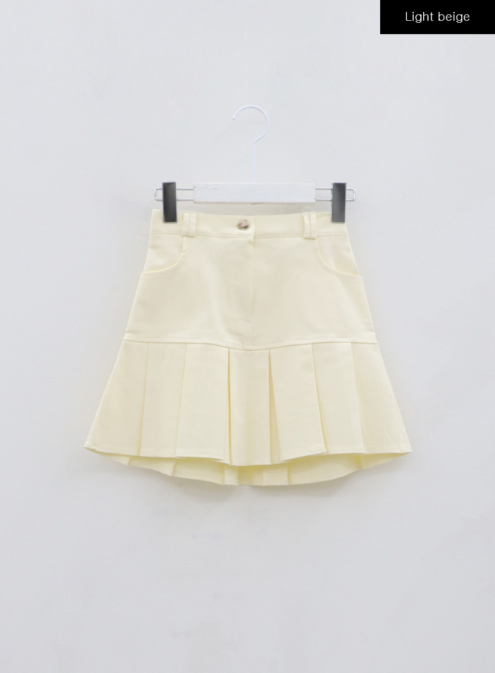 Half Pleated Mini Skirt OS22