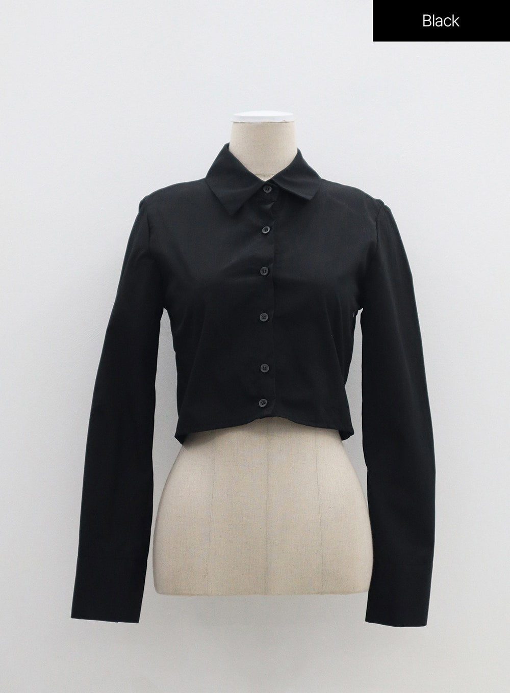 Basic Pintuck Crop Shirt BM304