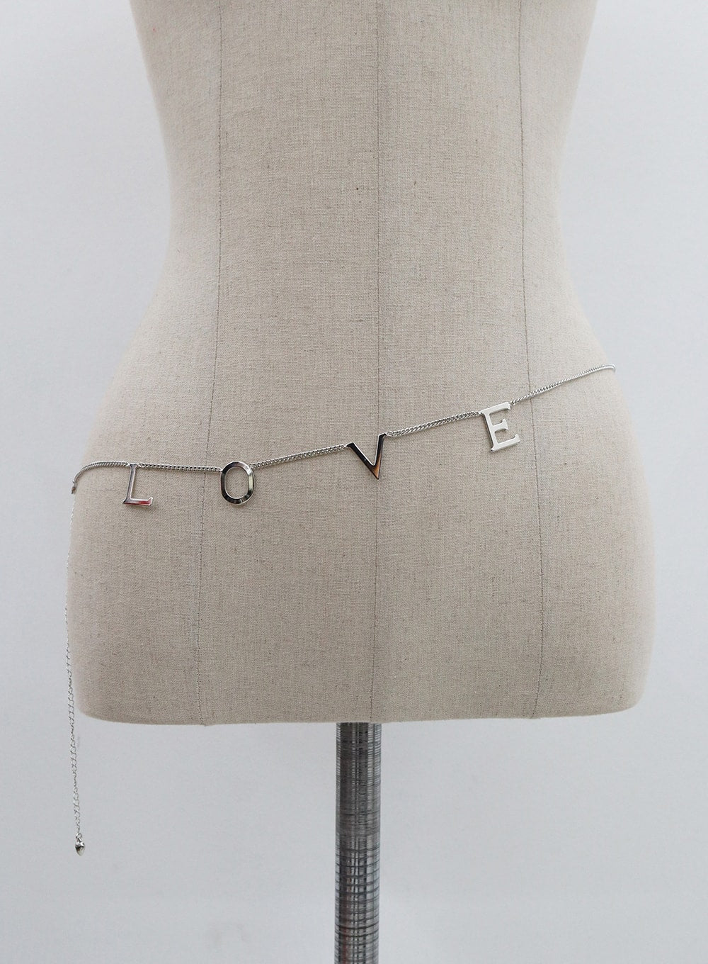 Love Silver Color Chain Belt BN22