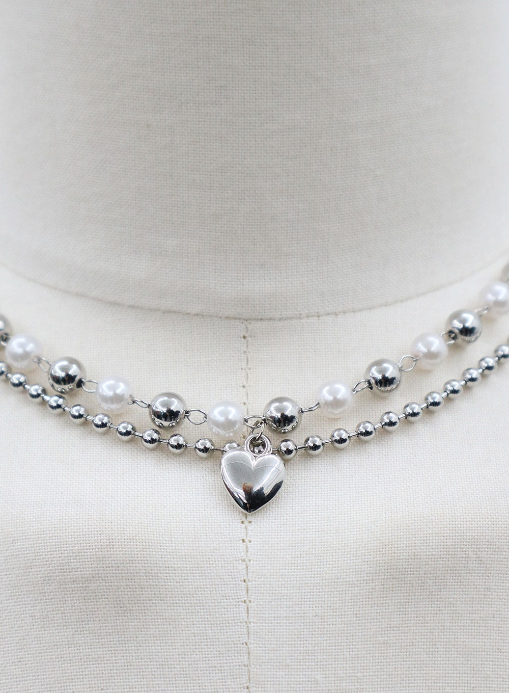 Layered Heart Necklace BF323