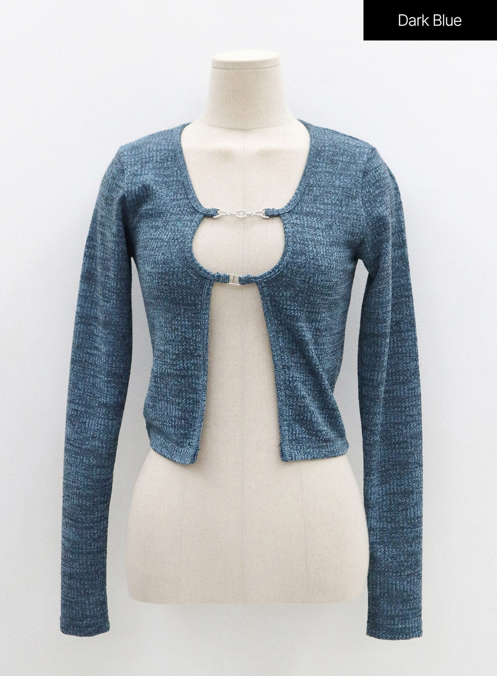 Gold Chain Basic Crop Cardigan BS28